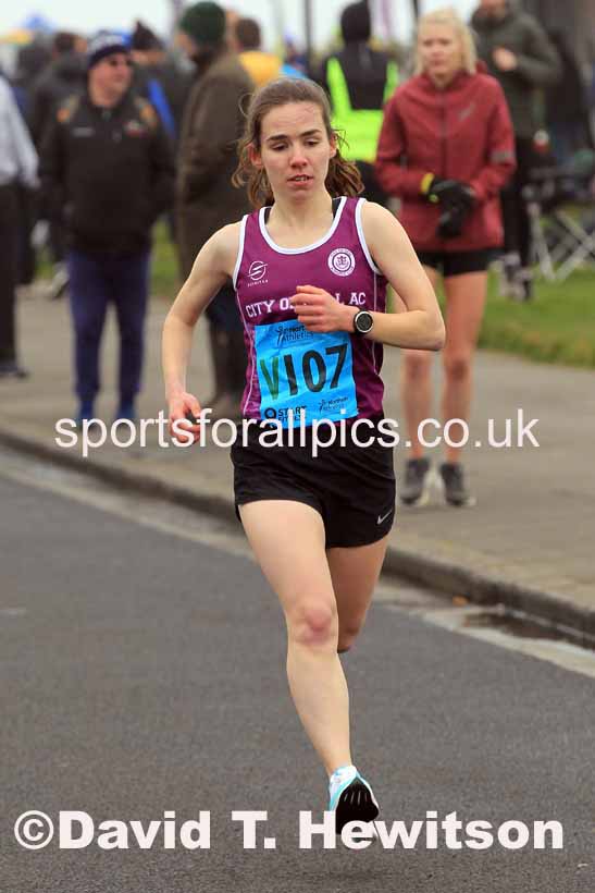 Senior womens 6 Stage 2023 Northern Mens 12 stage and Womens 6 Stage Relays and Young Athletes, Redcar. Photo: David T. Hewitson/Sports for All Pics